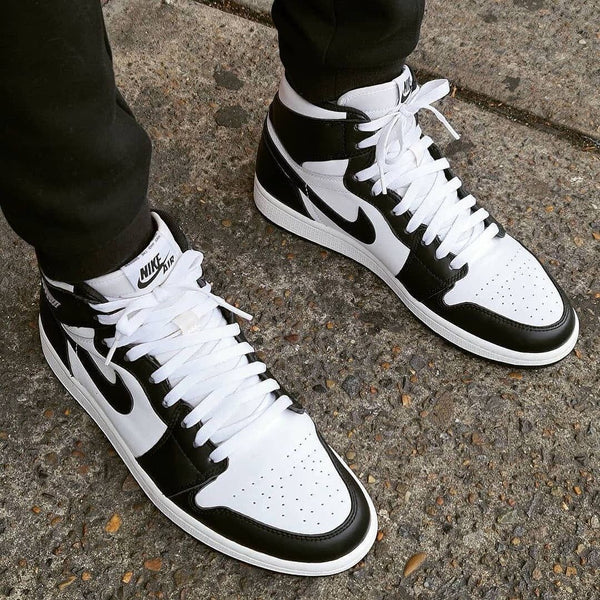 Custom Air Jordan 1 Black White-oicustom