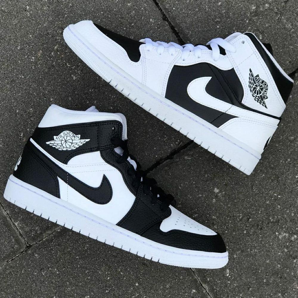 Custom Air Jordan 1 Black White â oicustom