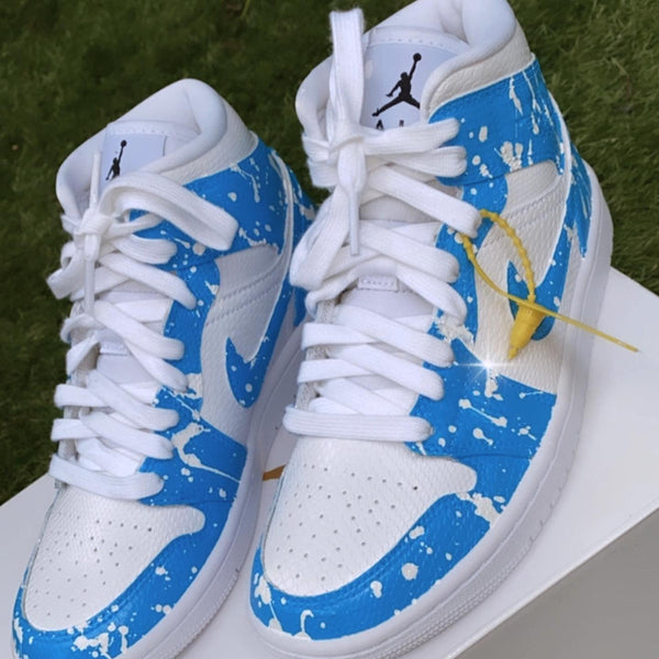 Custom Air Jordan 1 Blue-oicustom