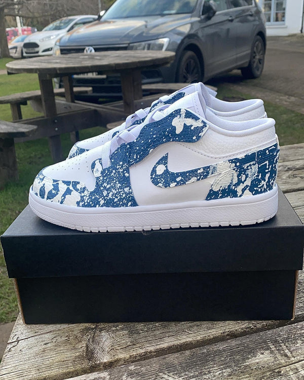 Custom Air Jordan 1 Blue-oicustom