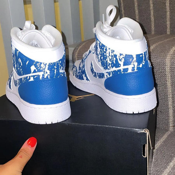 Custom Air Jordan 1 Blue-oicustom