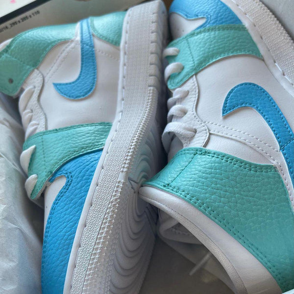 Custom Air Jordan 1 Blue Colourway-oicustom