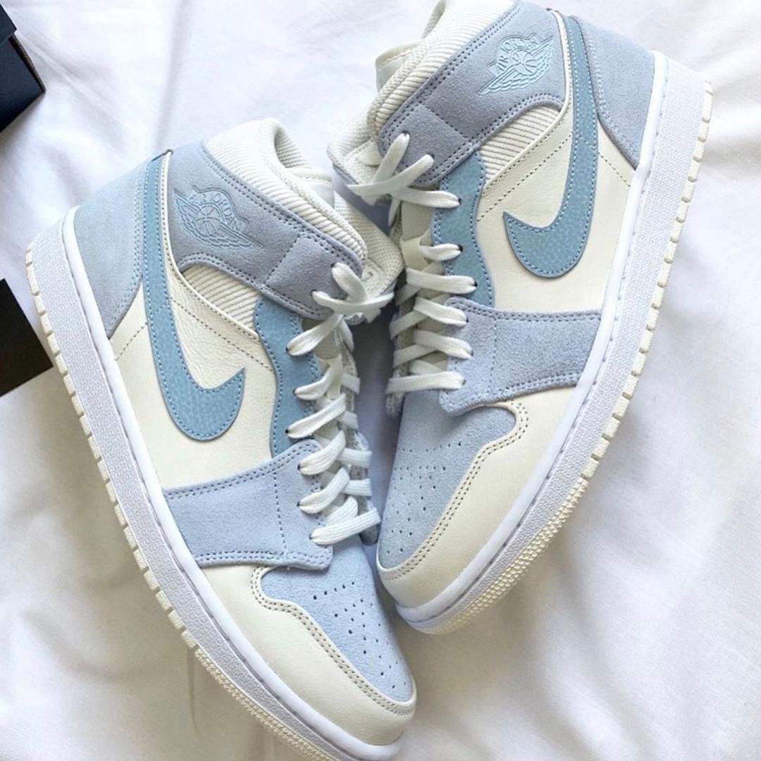 Custom Air Jordan 1 Blue Cream â oicustom