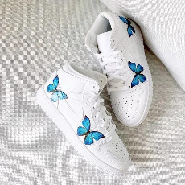 Custom Air Jordan 1 Butterflies-oicustom