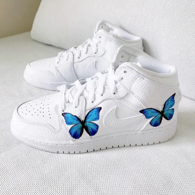 Custom Air Jordan 1 Butterflies-oicustom