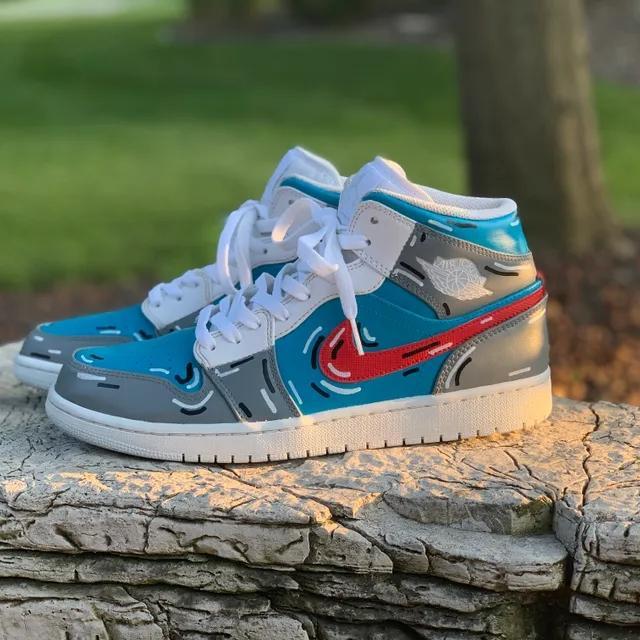 Custom Air Jordan 1 Cartoon Back Future â oicustom