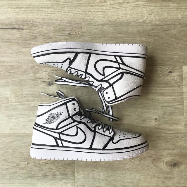 outline of jordan 1