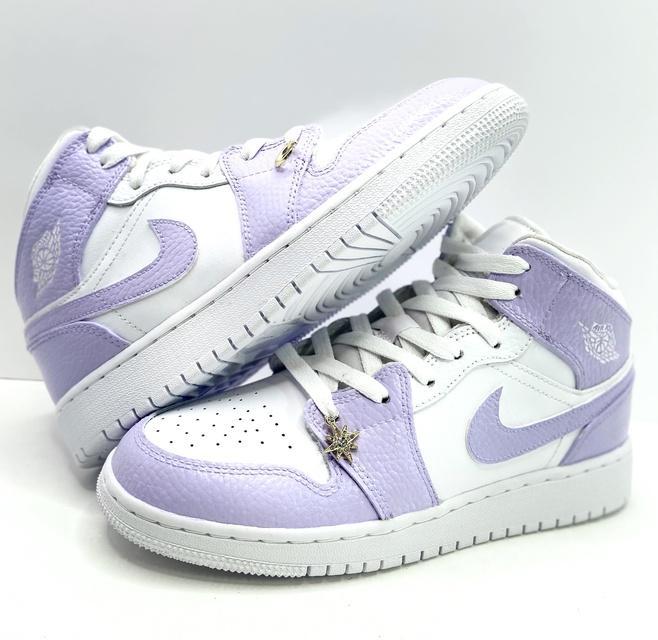 Custom Air Jordan 1 Color Block Lilac Purple – oicustom