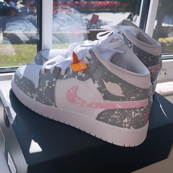 Custom Air Jordan 1 Gray-oicustom