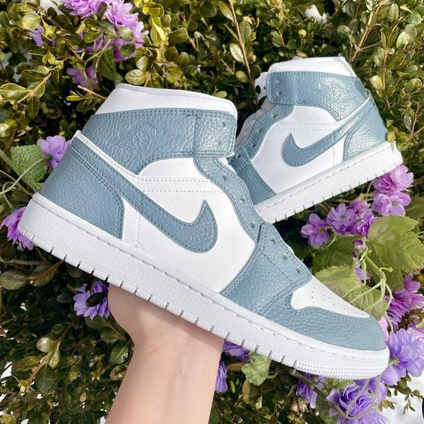 Custom Air Jordan 1 Grey Rey Colorblock-oicustom