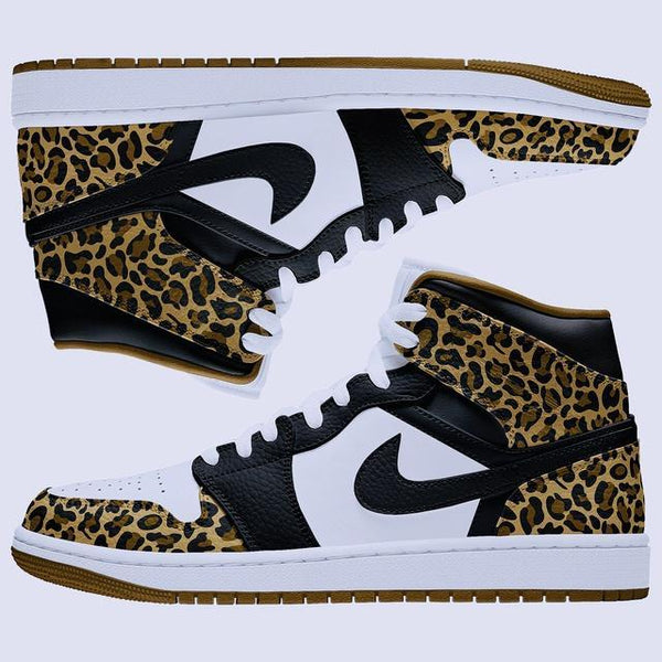 Custom Air Jordan 1 Leopard Print-oicustom