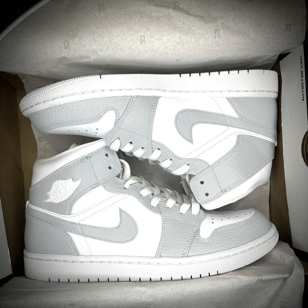 Custom Air Jordan 1 Light Grey-oicustom