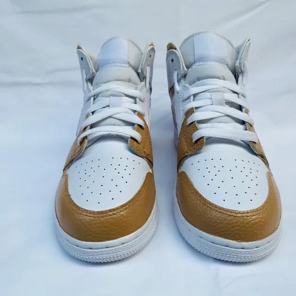 Custom Air Jordan 1 Mid Beige-oicustom