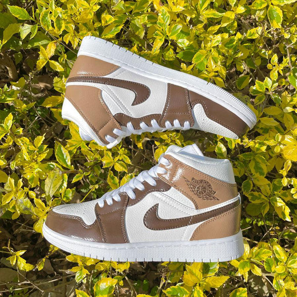 custom air jordan 1 mocha brown-oicustom