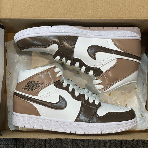 Custom Air Jordan 1 Mocha Brown-oicustom