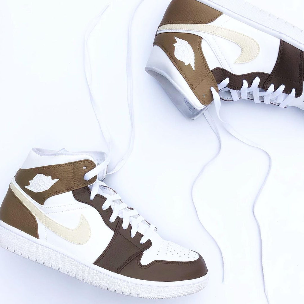 Custom Air Jordan 1 Mocha Brown-oicustom