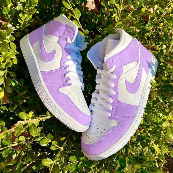 Custom Air Jordan 1 Pastel Lilac Colorblock-oicustom