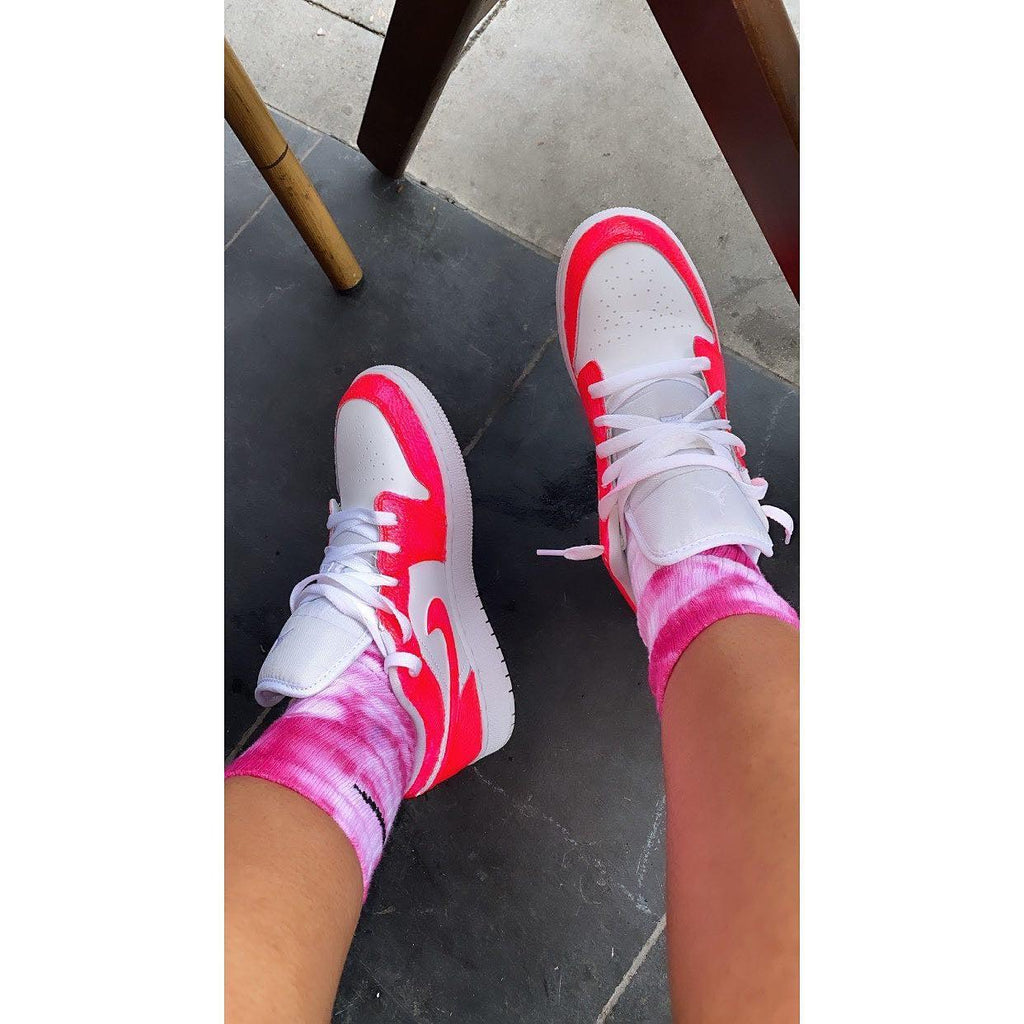 Custom Air Jordan 1 Pink-oicustom