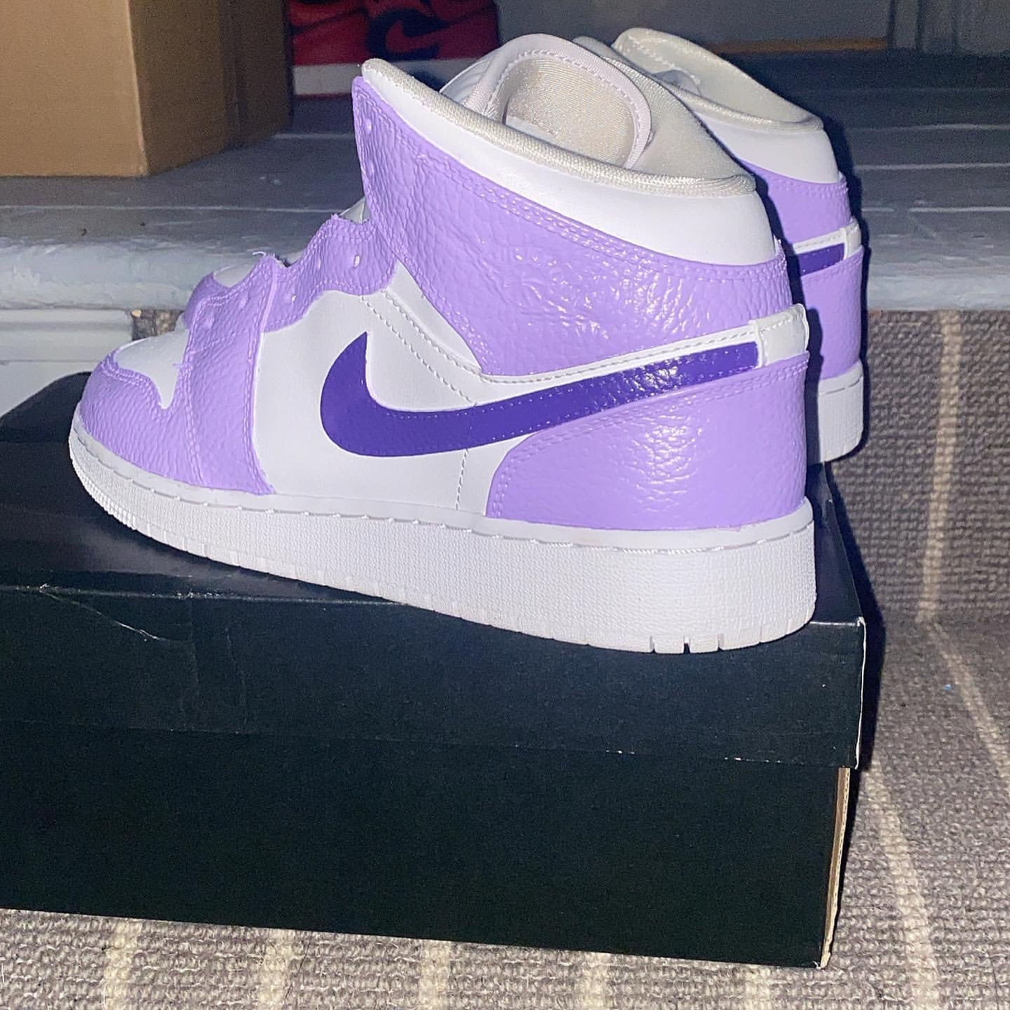 custom jordan 1 purple