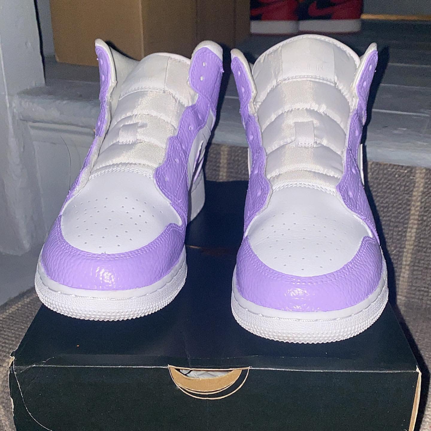 custom jordan 1 purple