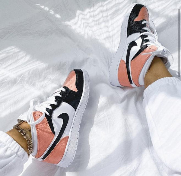 Custom Air Jordan 1 Rust Pink Painted Sneakers-oicustom
