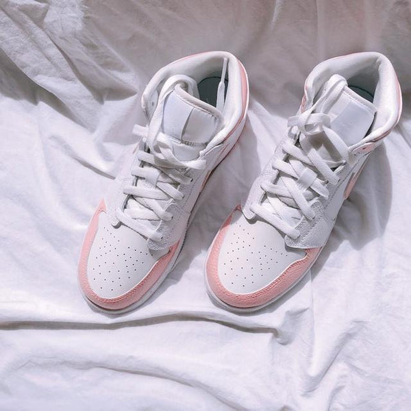 Custom Air Jordan 1 Swoosh Pastel Pink-oicustom