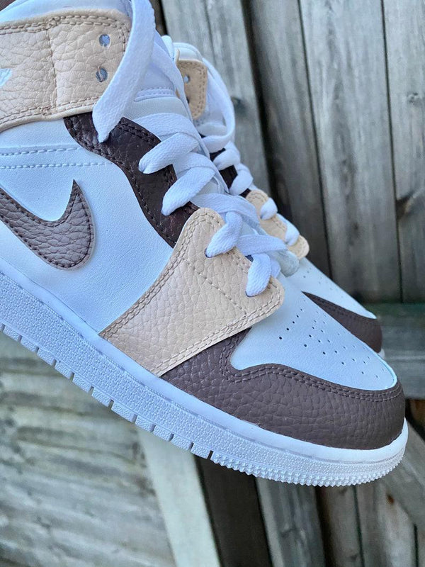 Custom Air Jordan 1Mid Mocha-oicustom