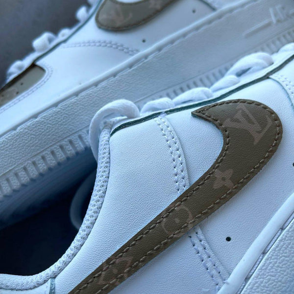 Custom airforce 1 Brown on brown vibes 🤎-oicustom