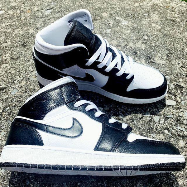 Custom Black White Jordan 1-oicustom