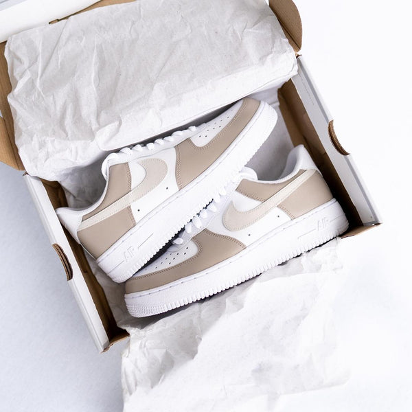 Custom Cream Air Force 1-oicustom