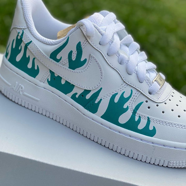 Custom Flames Air Force 1’s-oicustom