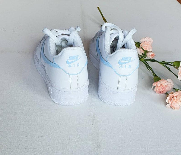 Custom Nike Air Force 1 Baby Blue-oicustom