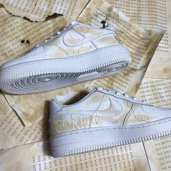 Custom Nike Air Force 1 Beige-oicustom