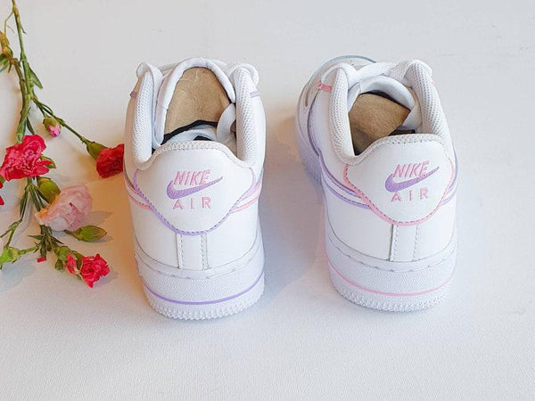 Custom Nike Air Force 1 Lilac and pink-oicustom