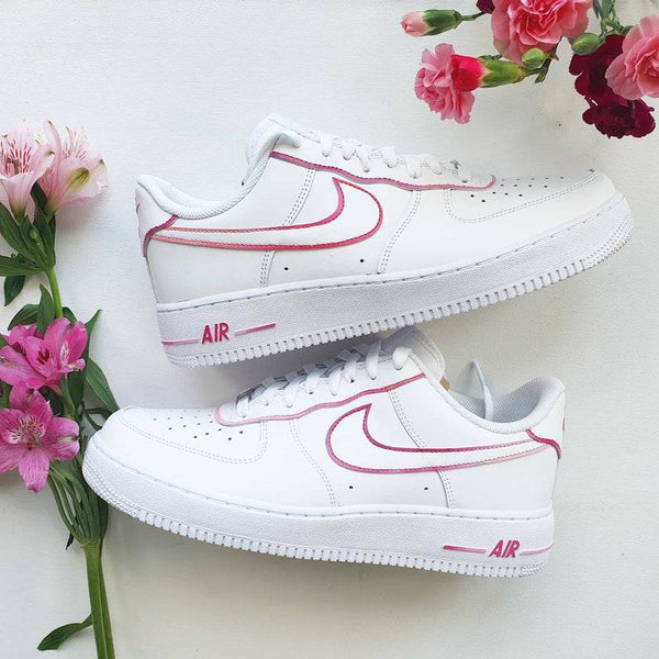 Custom Nike Air Force 1 Magenta and Pink-oicustom