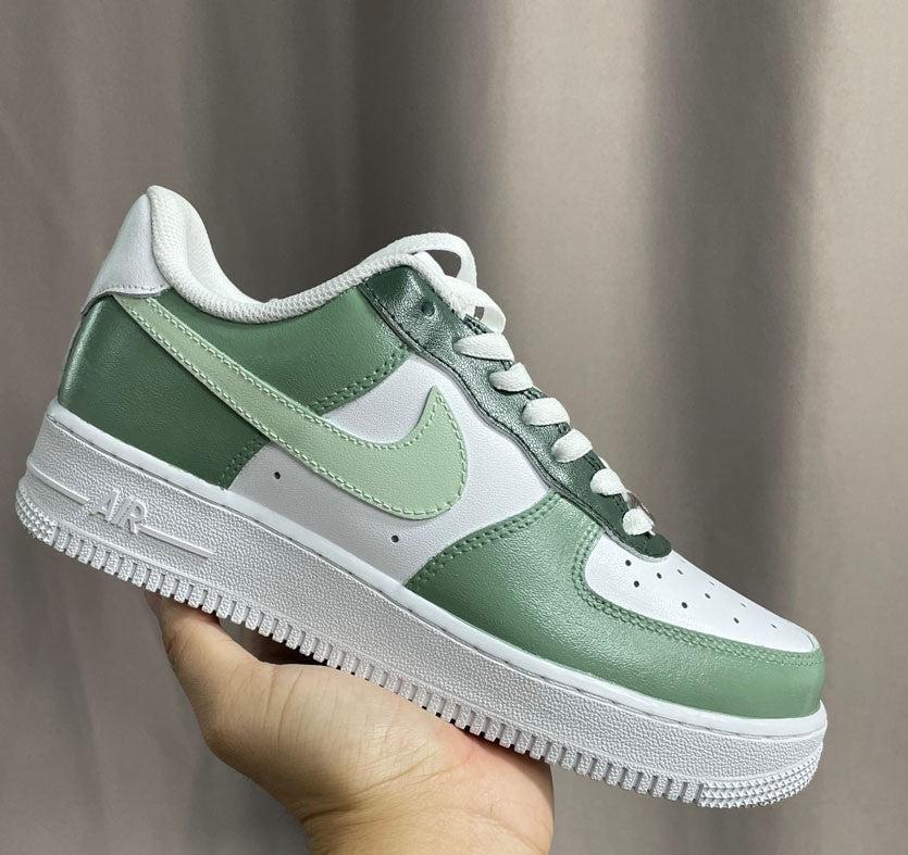 Custom Nike Air Force 1 Olive Green-oicustom