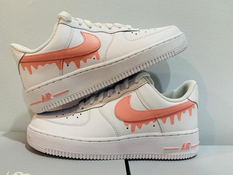 Air Force 1S Custom Orange Drip