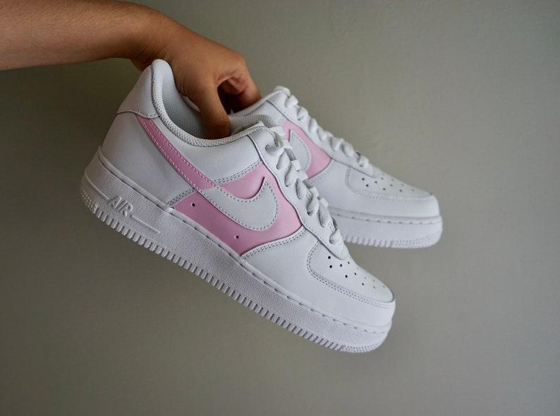 Custom Nike Air Force 1 Painted Pink-oicustom