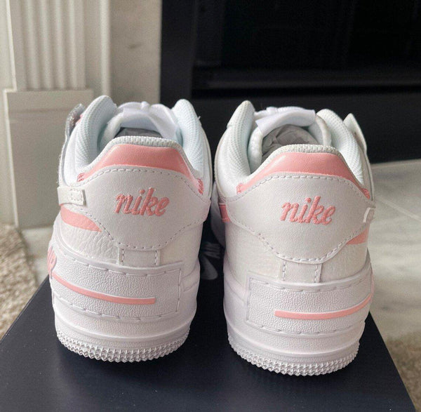 Custom Nike Air Force 1 Shadow Colors Baby Pink-oicustom