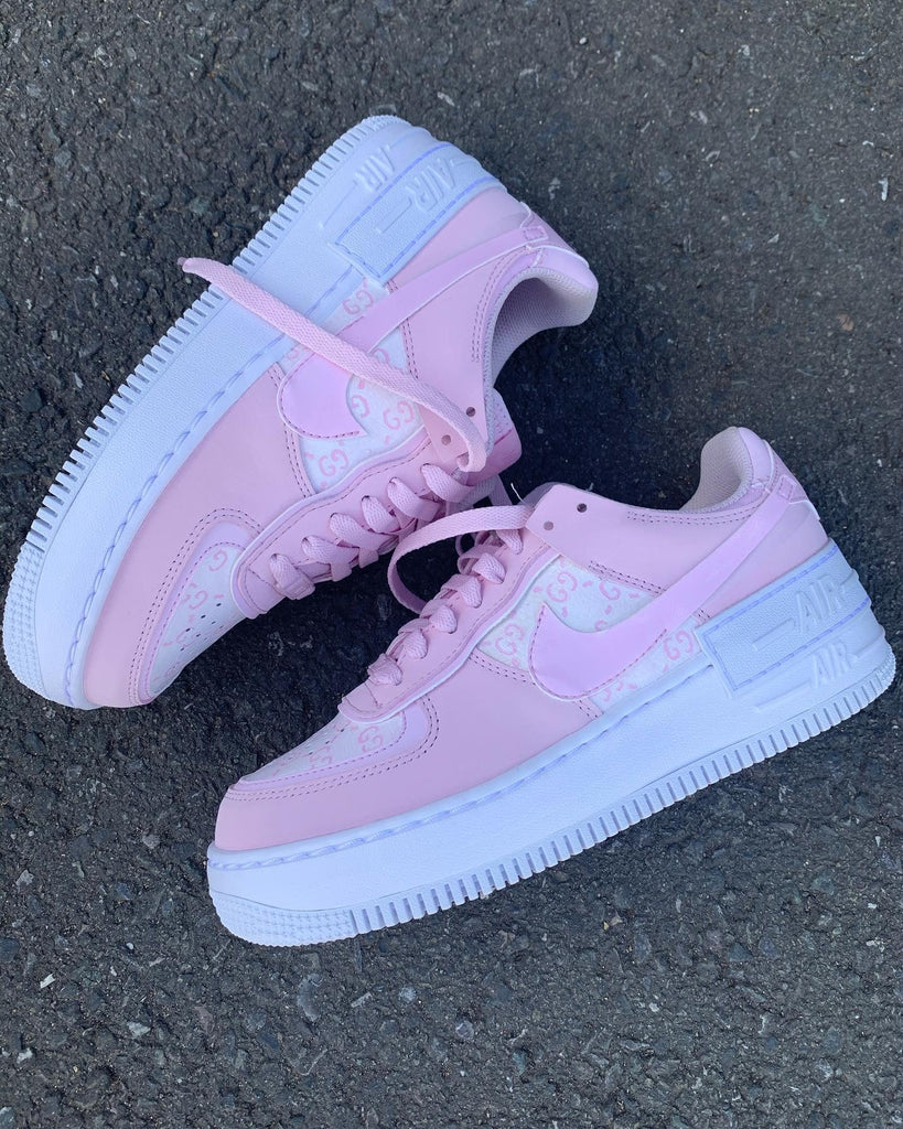 Custom Nike Air Force 1 Shadow Pink-oicustom