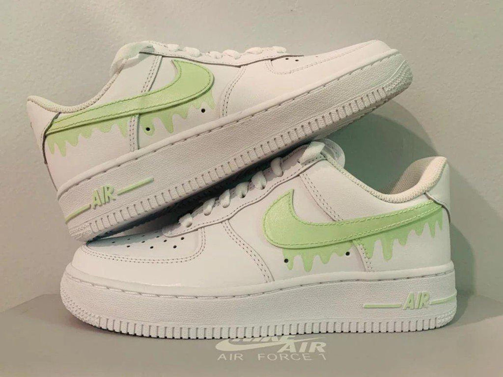 Custom Nike Air Force 1 Swoosh Mint Green - Any Color Drip-oicustom