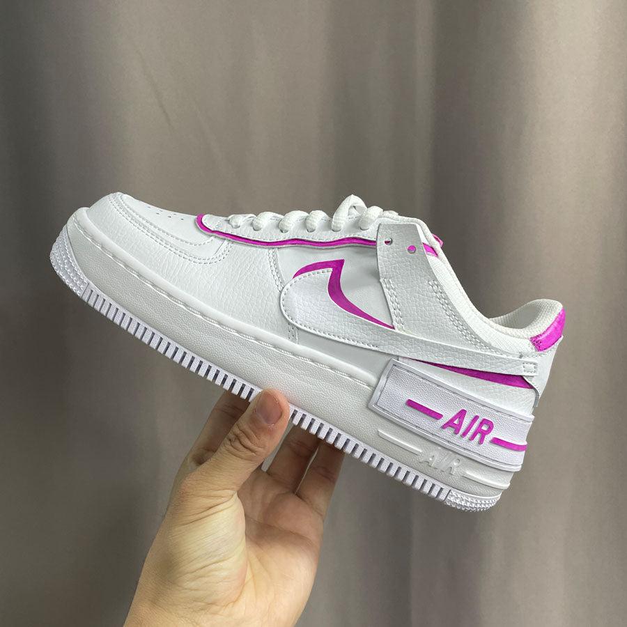 Custom Nike Air Force 1s Shadow Rose pink-oicustom