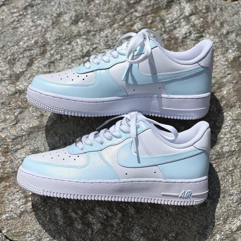 Custom Baby Blue Air Force 1 