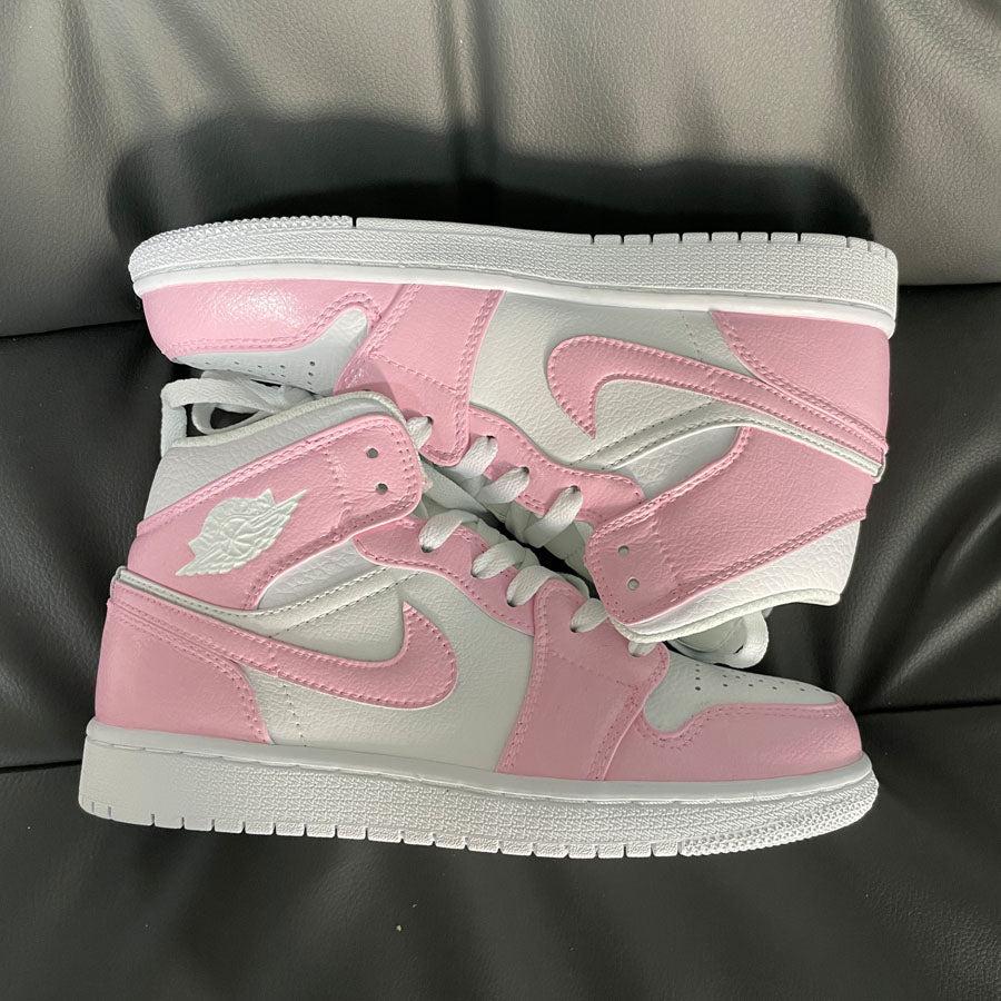 Custom Nike Air Jordan 1 Mid Pink-oicustom