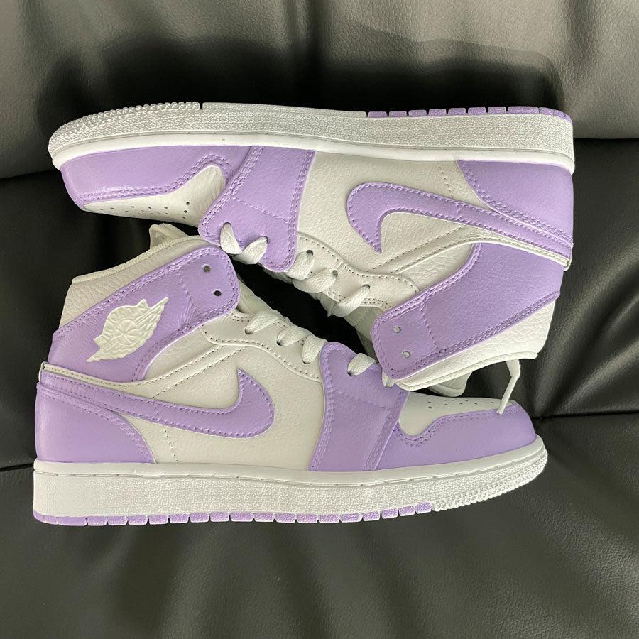 Custom Nike Air Jordan 1 Mid Purple – oicustom