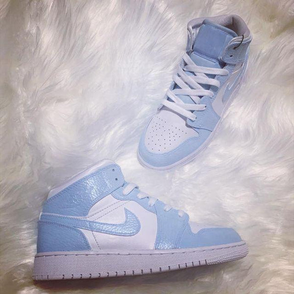 Custom Powder Blue Air Jordan 1-oicustom