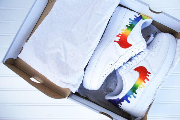 custom rainbow air force 1 handpainted-oicustom