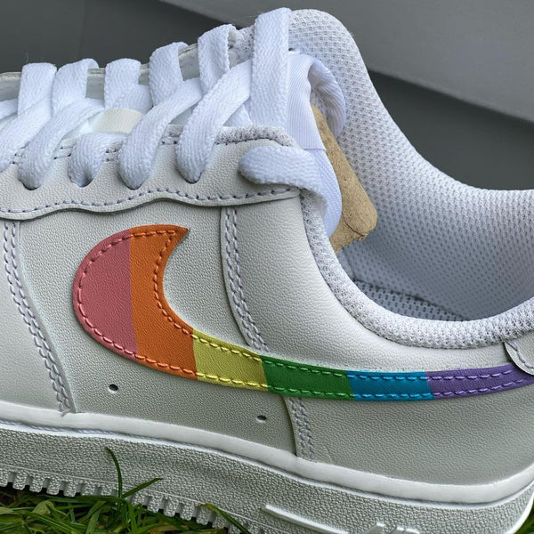 Custom Rainbow Trademark AF1’s-oicustom