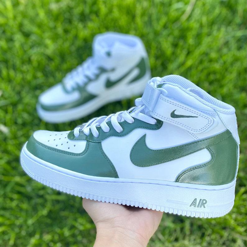 Custom Sage Nike Air Force Ones-oicustom