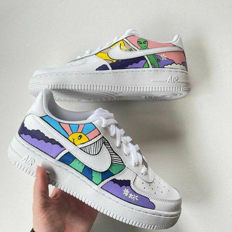 custom sneakers alien nike air force 1 – oicustom